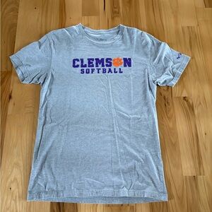Mizuno Gray Clemson Softball Tee